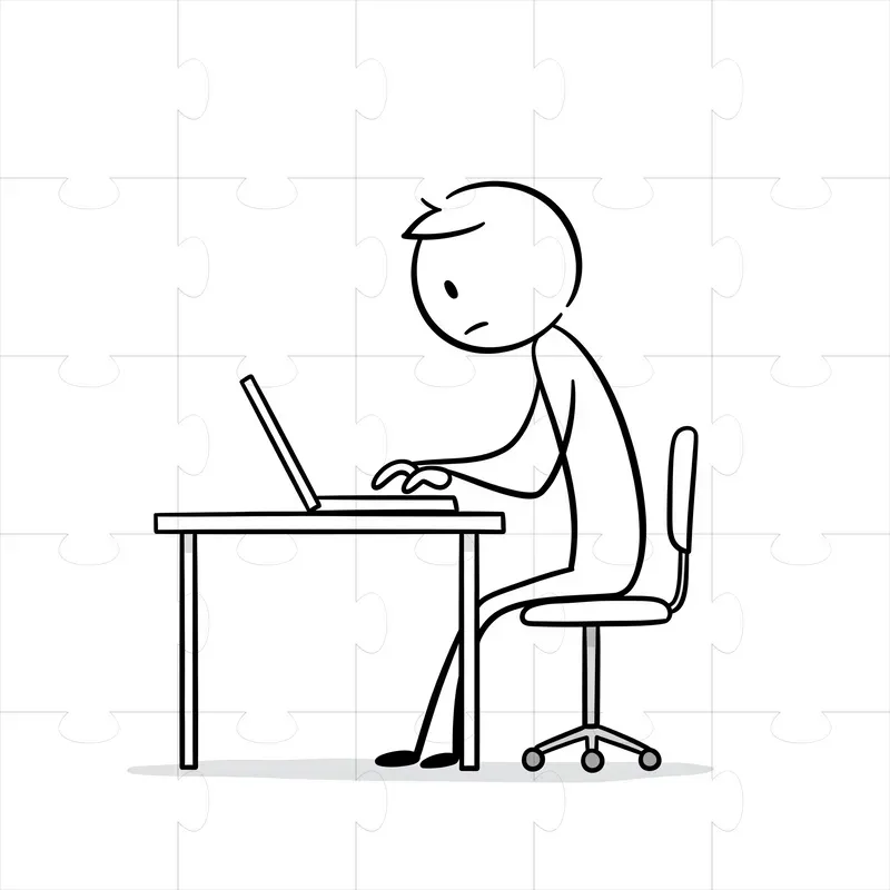 Minimalist Stick Figure Drawings