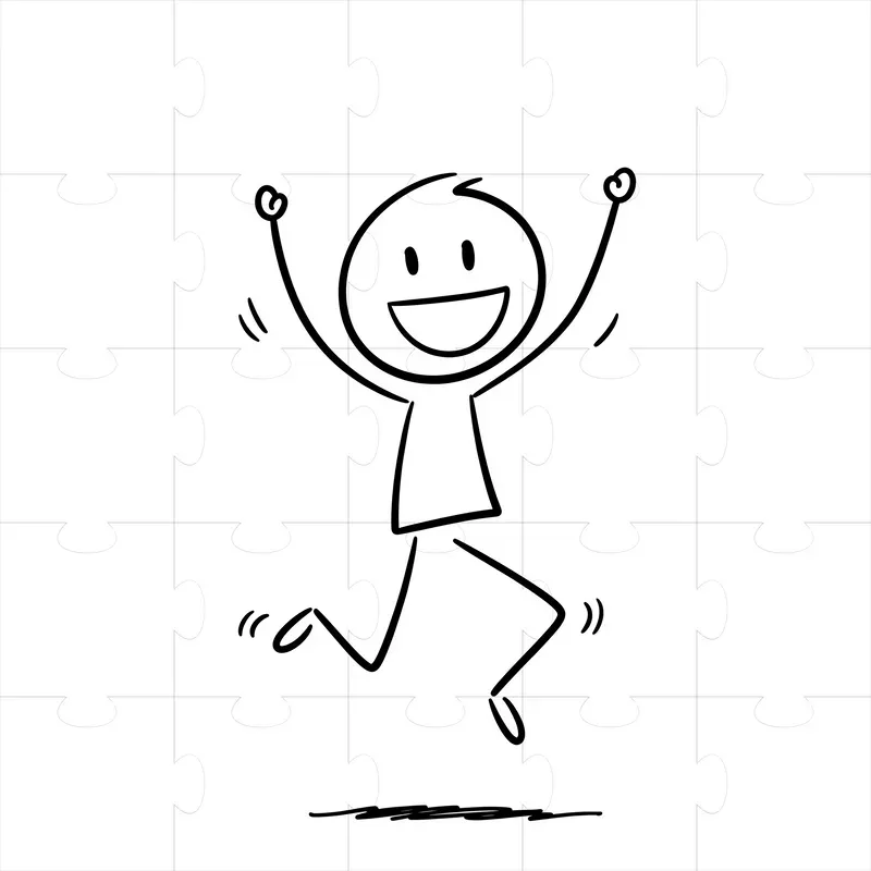 Minimalist Stick Figure Drawings