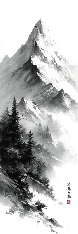 Minimal Japanese Ink Wash Bookmarks