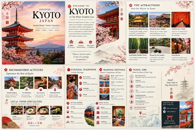 Professional Travel Destination Brochures