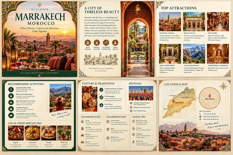 Professional Travel Destination Brochures