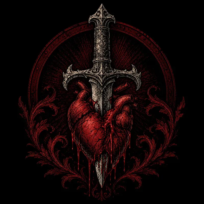 Dark Fantasy Woodcut Illustrations