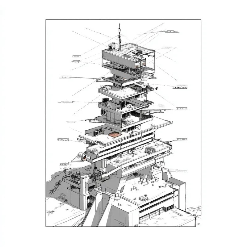 City Mech Megastructure Urban Blueprints