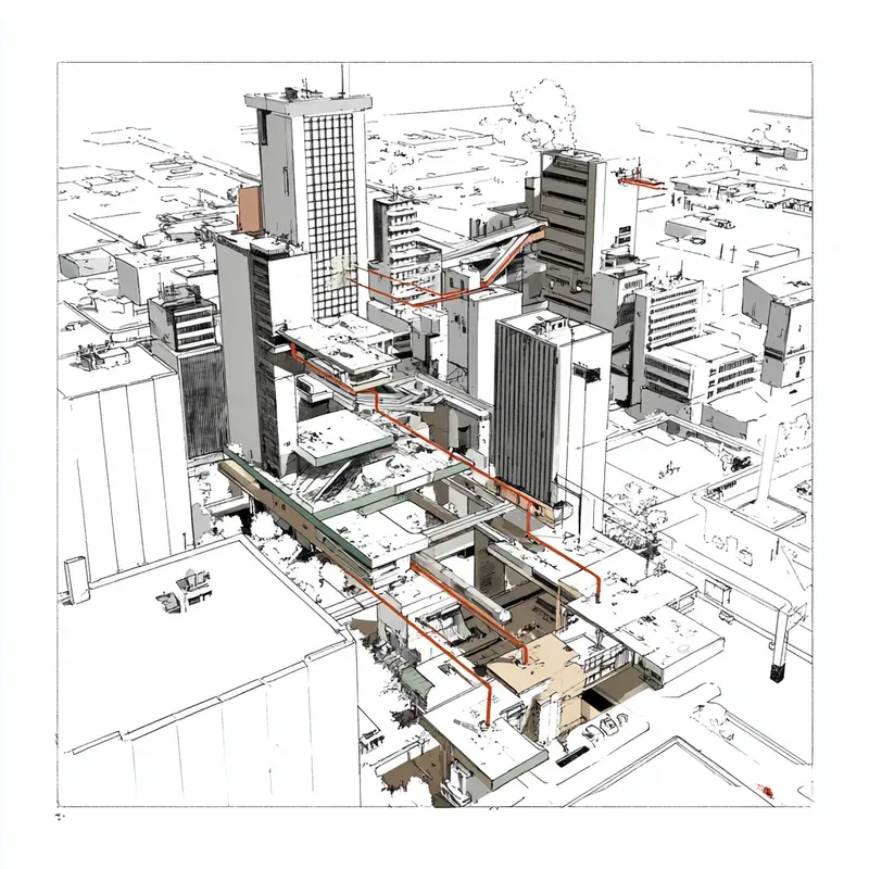 City Mech Megastructure Urban Blueprints