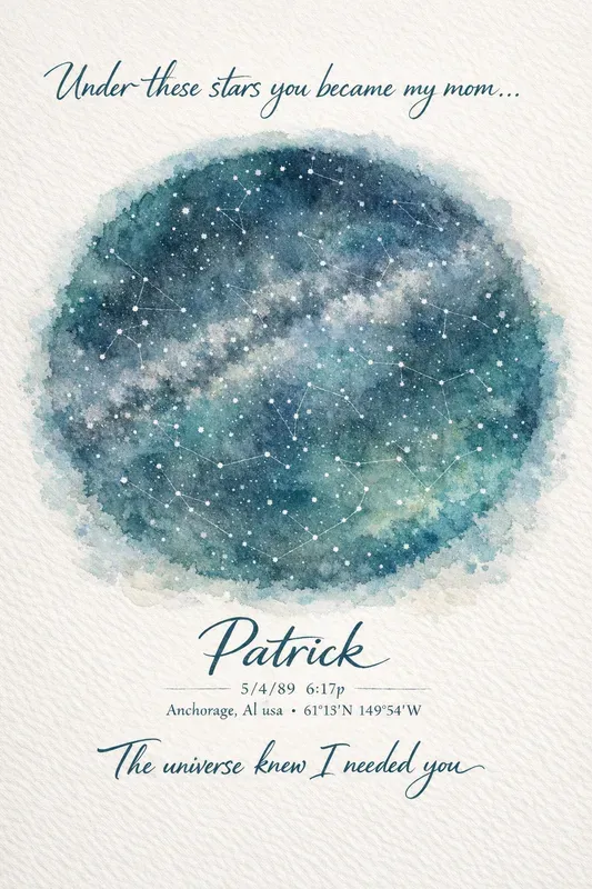 Mothers Day Star Map Gifts