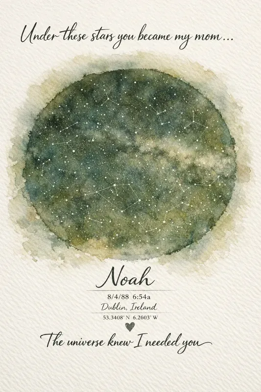 Mothers Day Star Map Gifts
