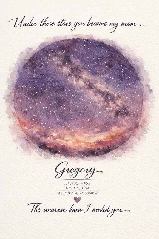 Mothers Day Star Map Gifts