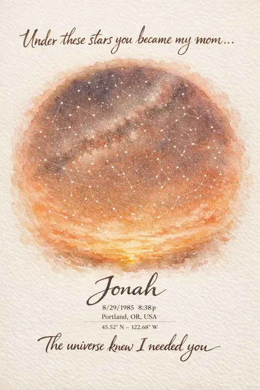 Mothers Day Star Map Gifts