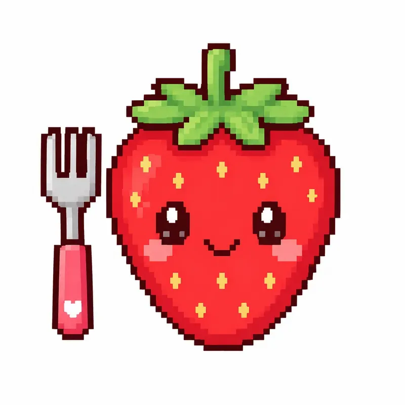 Pixel Art Cute Icons Retro