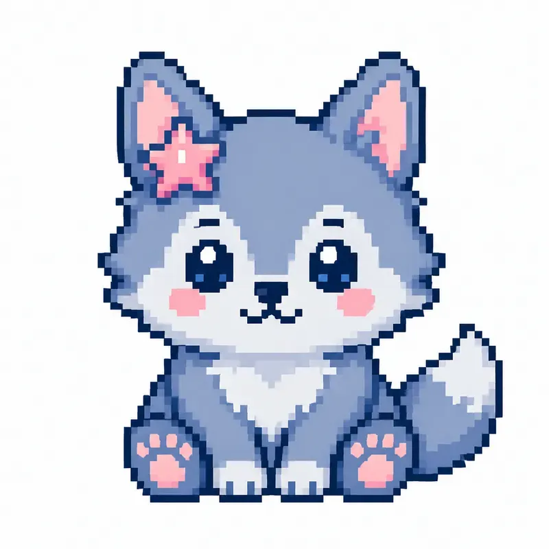 Pixel Art Cute Icons Retro