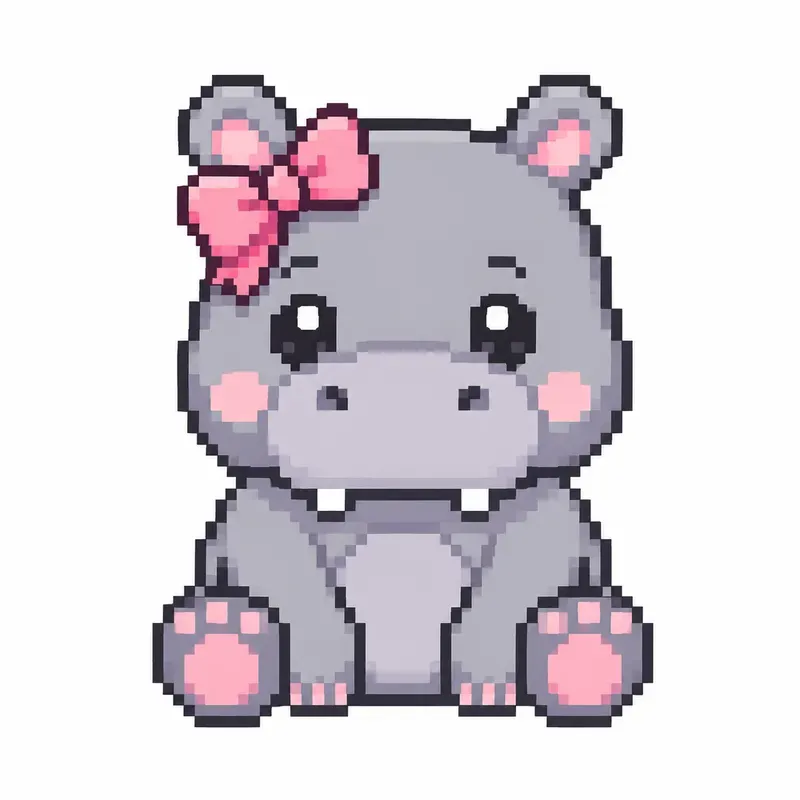Pixel Art Cute Icons Retro