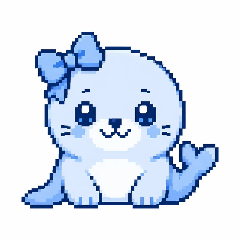 Pixel Art Cute Icons Retro