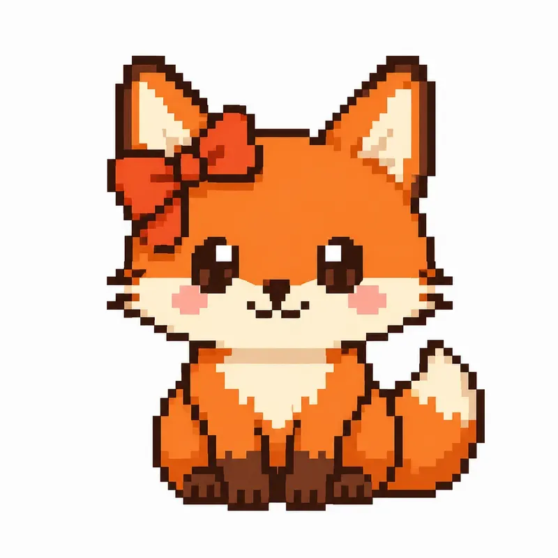 Pixel Art Cute Icons Retro