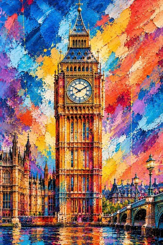 Contemporary Abstract Landmark Art