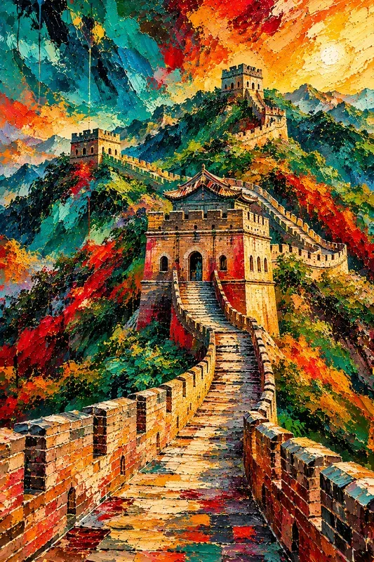 Contemporary Abstract Landmark Art