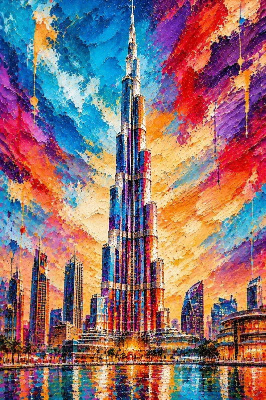 Contemporary Abstract Landmark Art