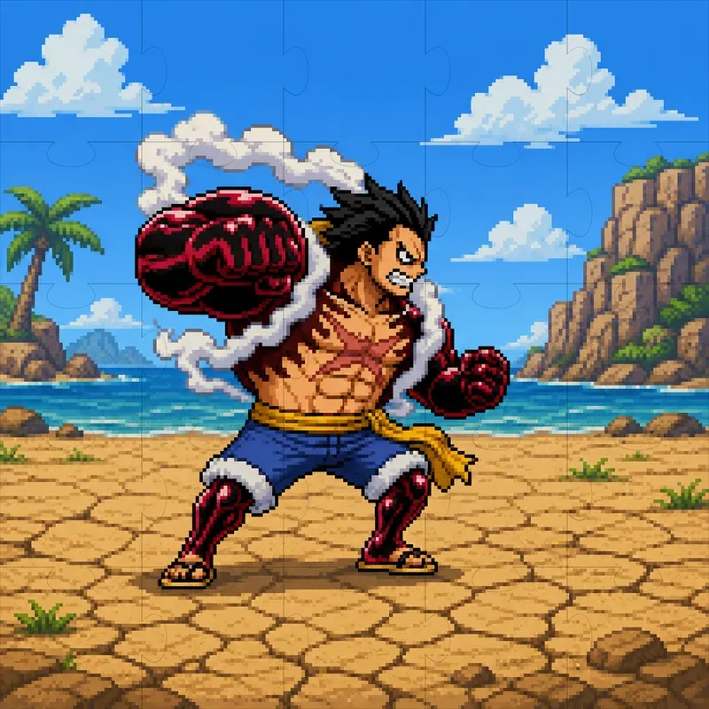 Retro Game Pixel Character Art