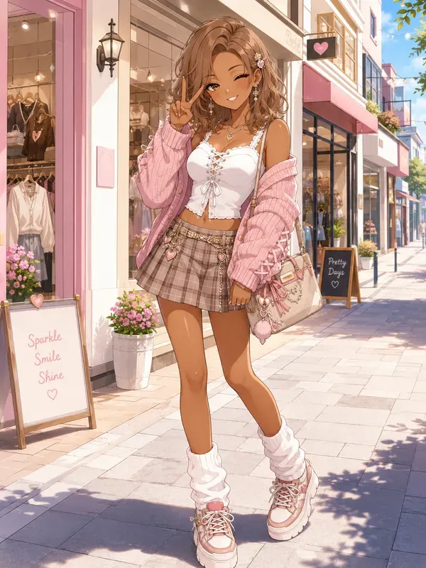 Japanese Gyaru Anime Character Makeovers