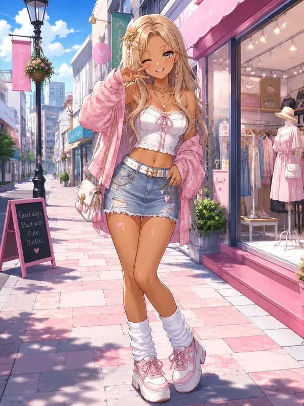 Japanese Gyaru Anime Character Makeovers