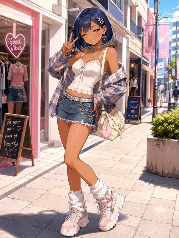 Japanese Gyaru Anime Character Makeovers