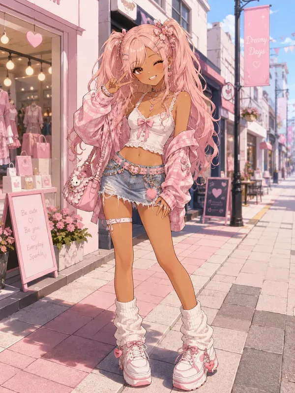 Japanese Gyaru Anime Character Makeovers