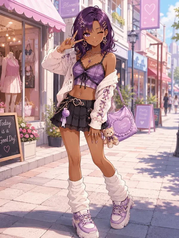 Japanese Gyaru Anime Character Makeovers