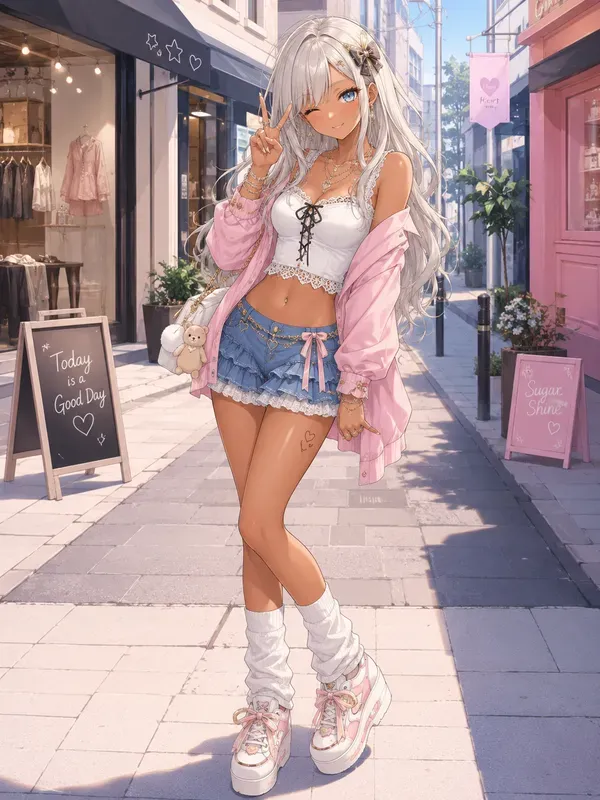 Japanese Gyaru Anime Character Makeovers