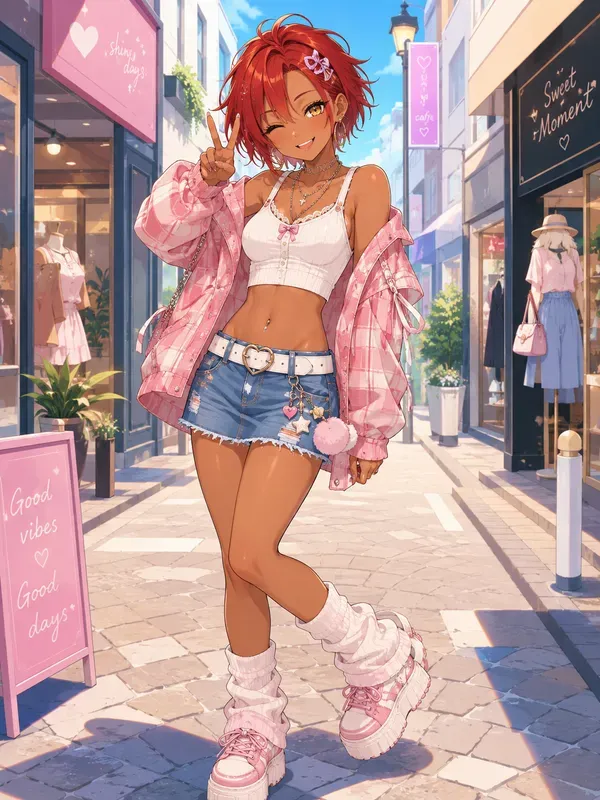 Japanese Gyaru Anime Character Makeovers