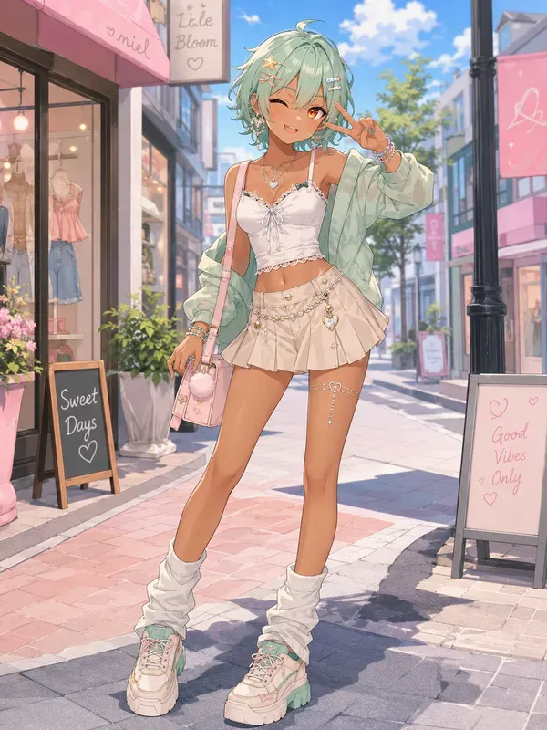 Japanese Gyaru Anime Character Makeovers