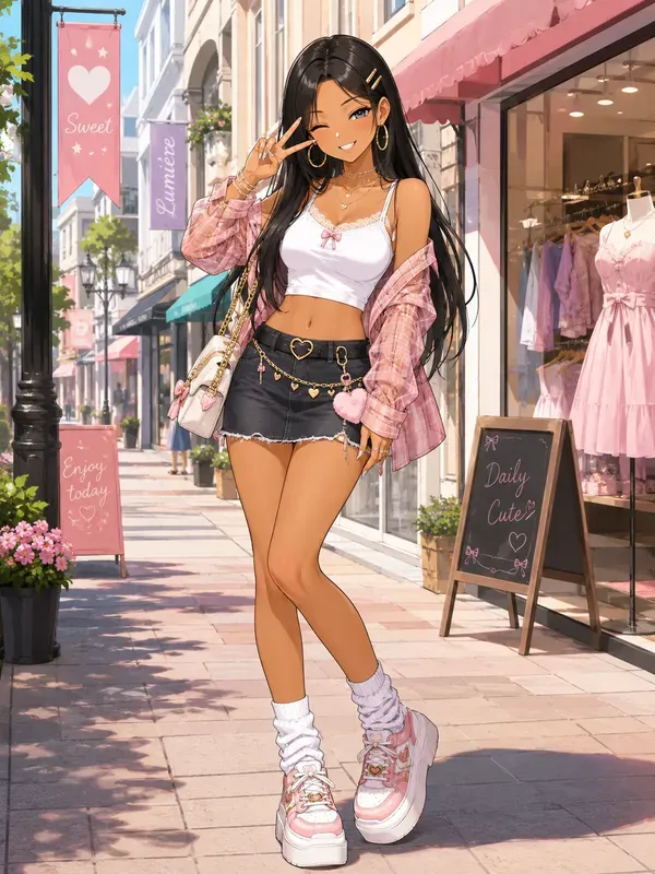 Japanese Gyaru Anime Character Makeovers
