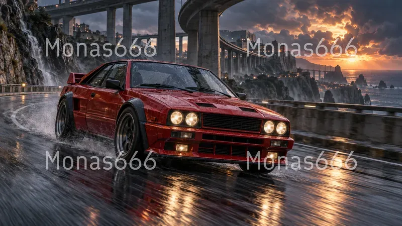 Cinematic Vehicle Action Stills