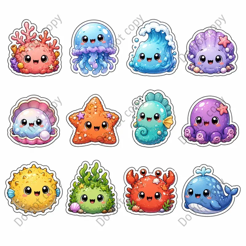 Cute Monster Sticker Sheets