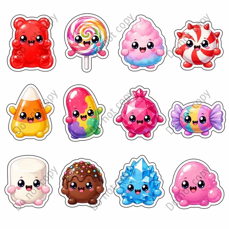 Cute Monster Sticker Sheets