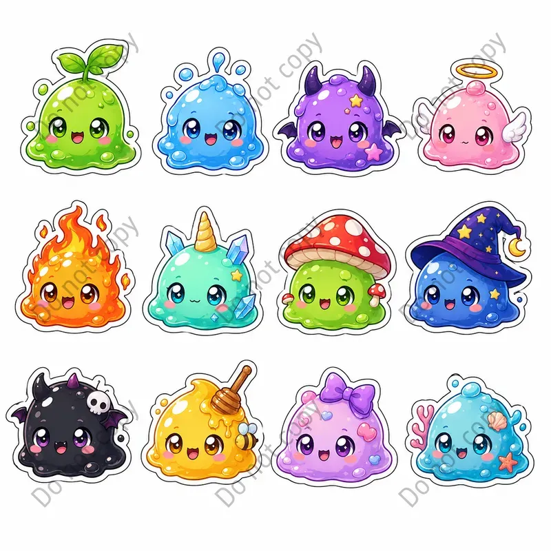 Cute Monster Sticker Sheets
