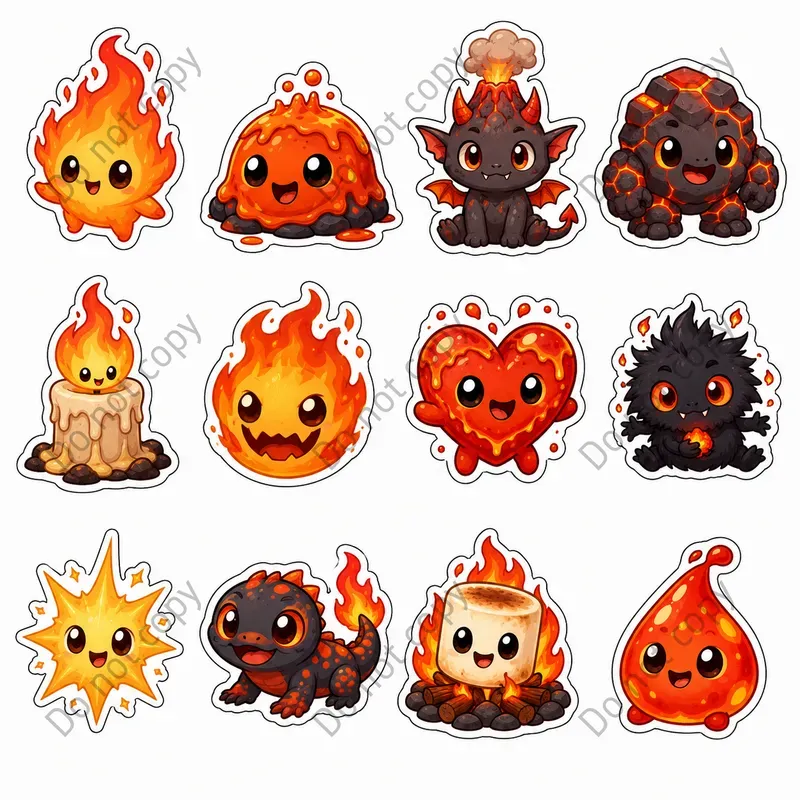 Cute Monster Sticker Sheets