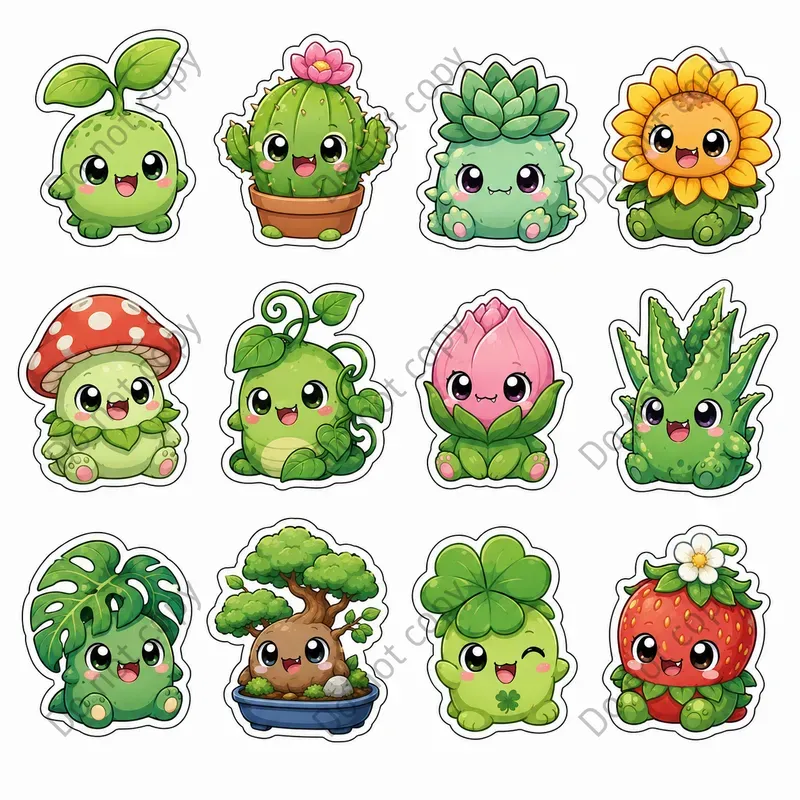 Cute Monster Sticker Sheets