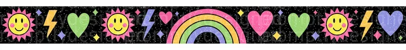 Bright Washi Tape Strips