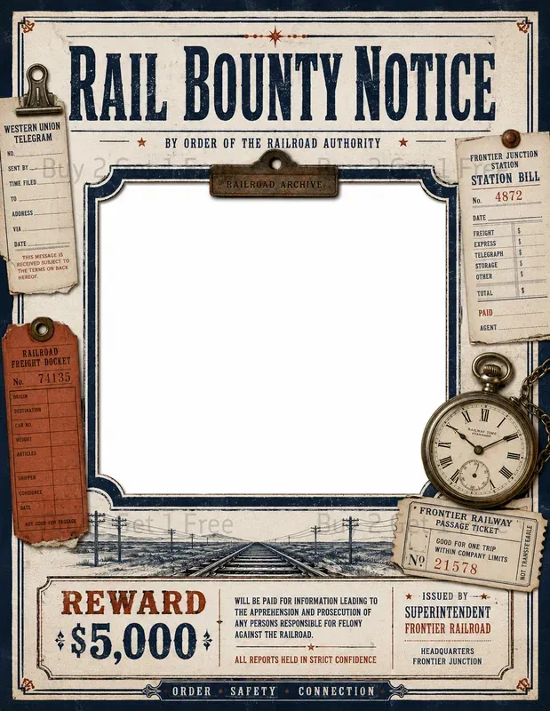 Western Wanted Poster Printables