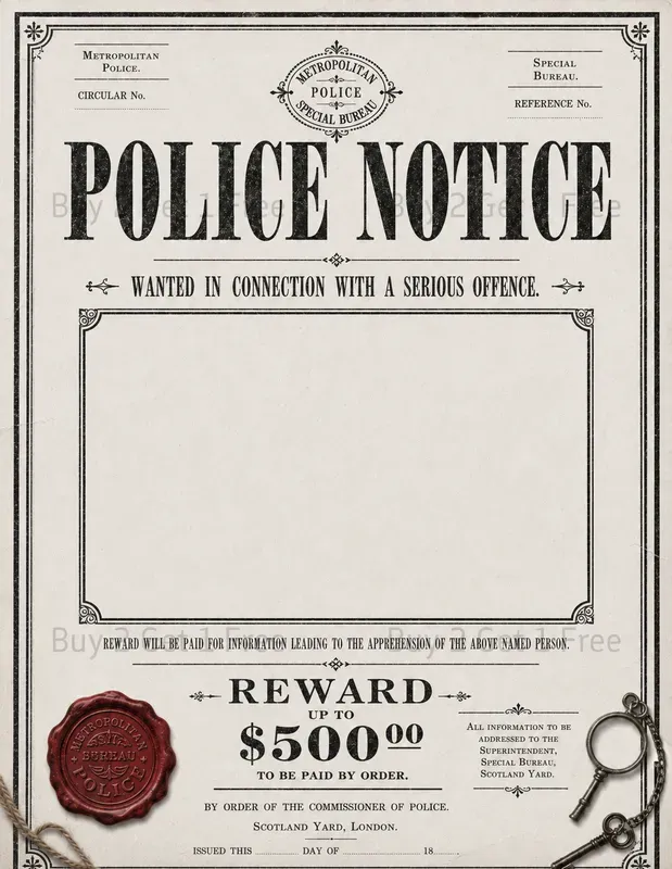 Western Wanted Poster Printables