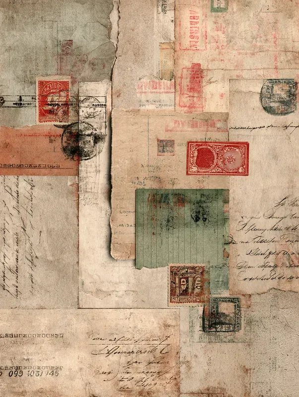 Vintage Shipping Postal Ephemera Sheets