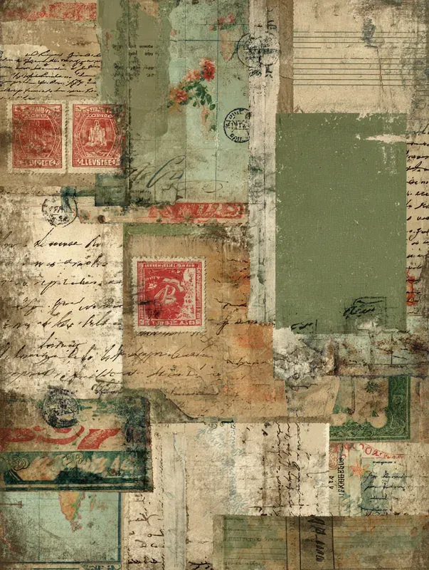 Vintage Shipping Postal Ephemera Sheets