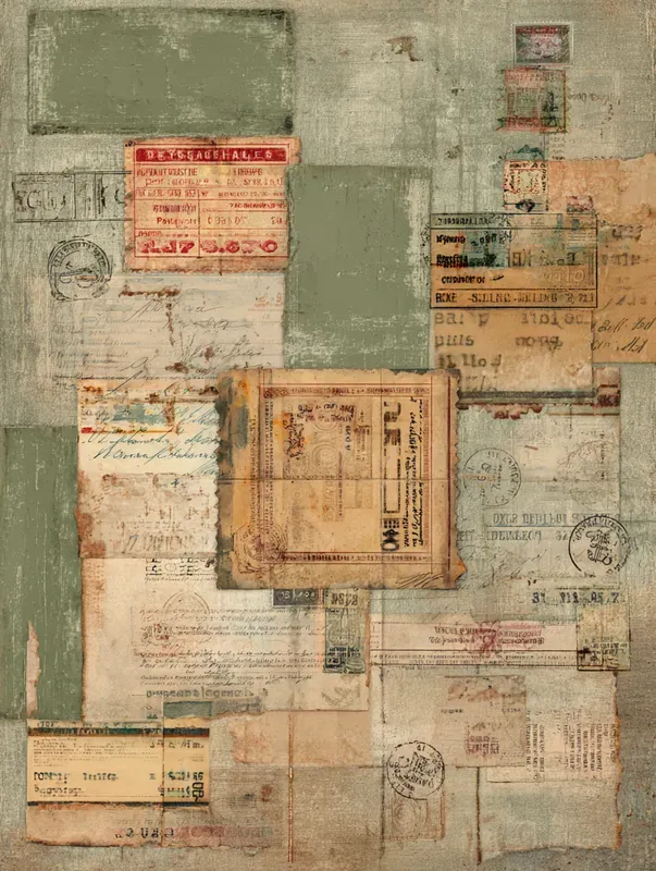Vintage Shipping Postal Ephemera Sheets
