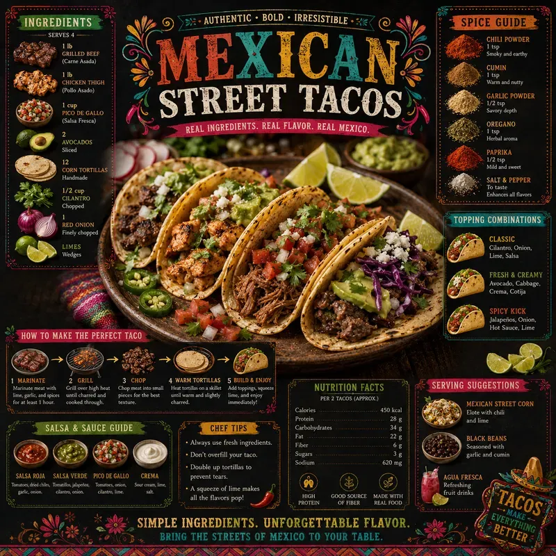 Gourmet Food Infographic Kits