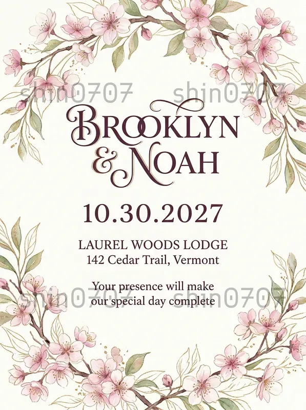 Customized Wedding Invitation Cards