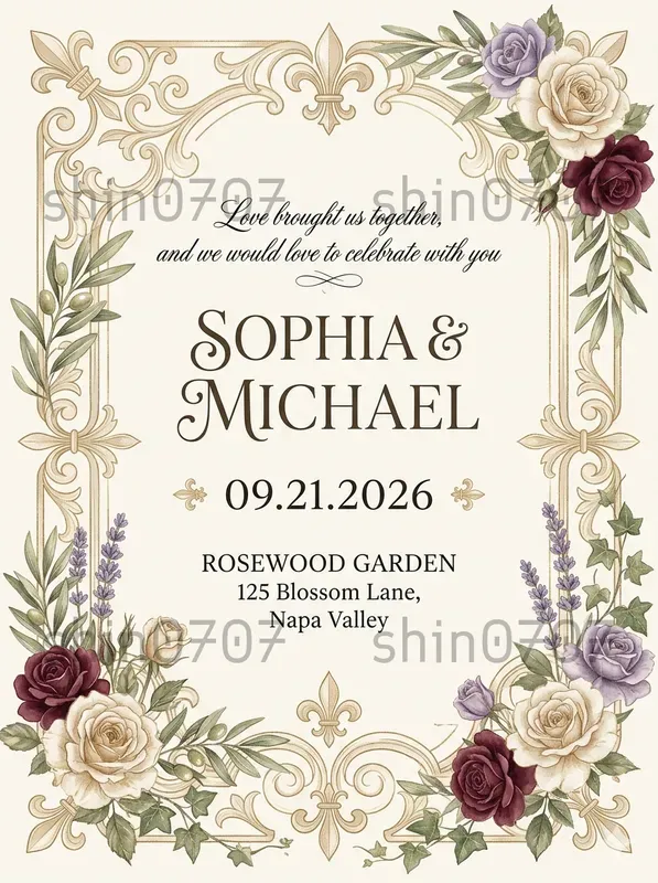 Customized Wedding Invitation Cards