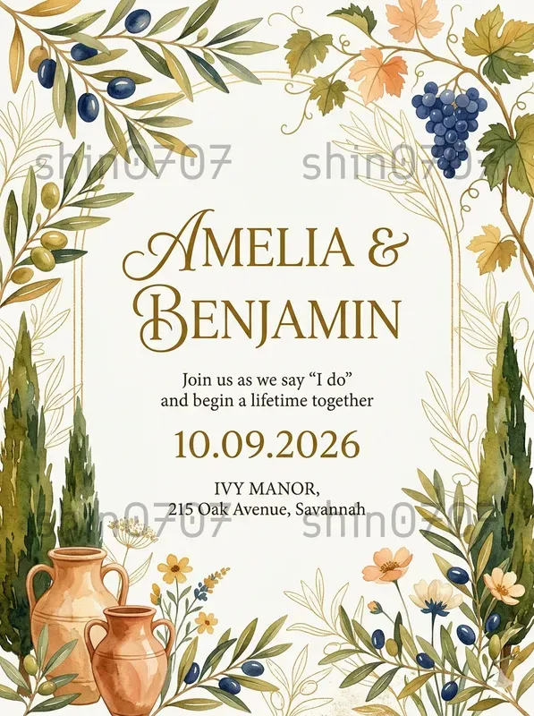 Customized Wedding Invitation Cards