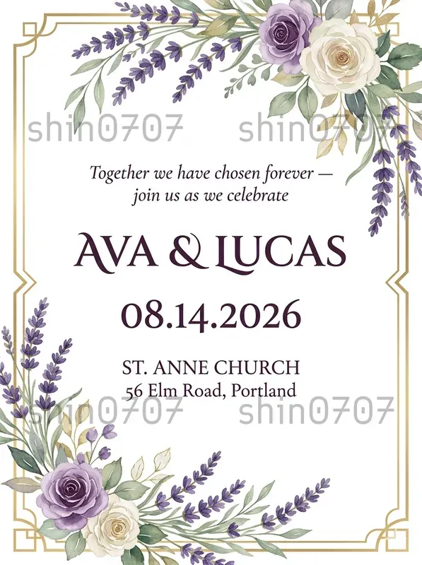 Customized Wedding Invitation Cards