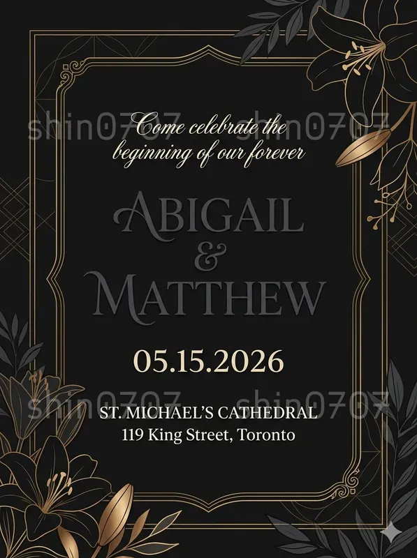 Customized Wedding Invitation Cards