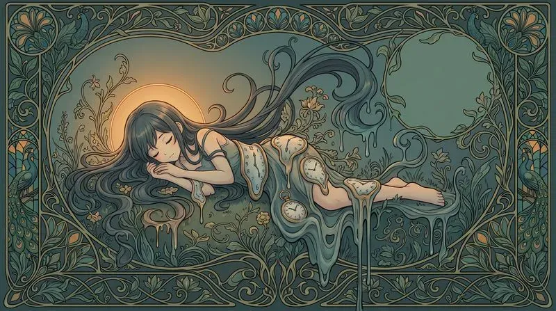 Surrealist Art Nouveau Anime