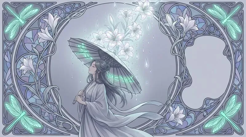 Surrealist Art Nouveau Anime